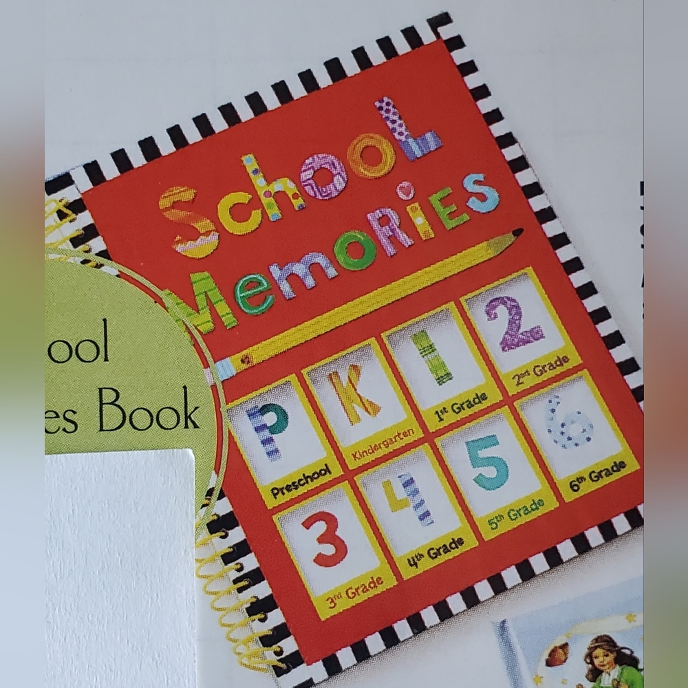 School Memories spiral bound book New Home Interiors Hold photos and achievement